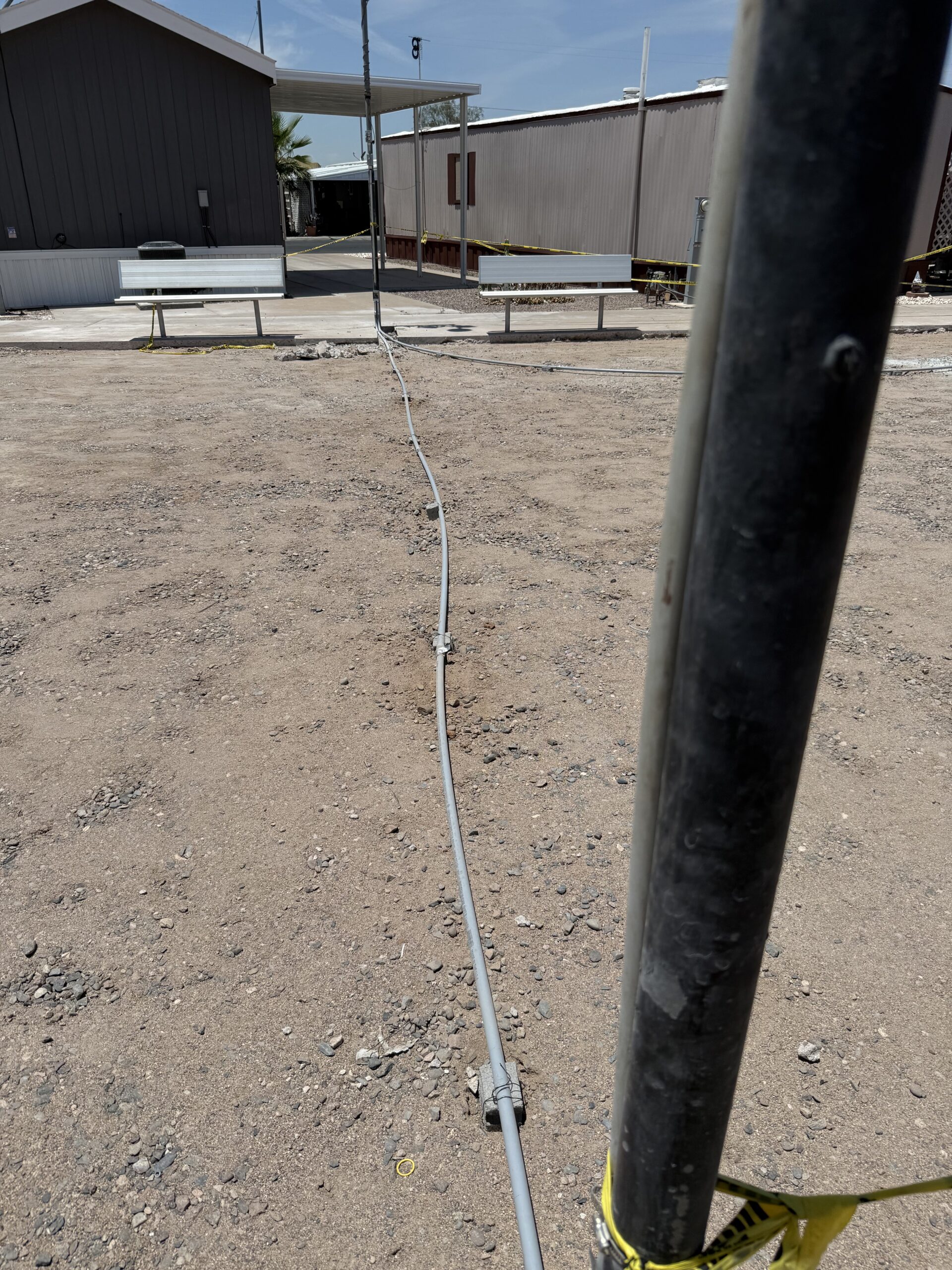 Custom panel installation work completed in a outdoor space located in Scottsdale