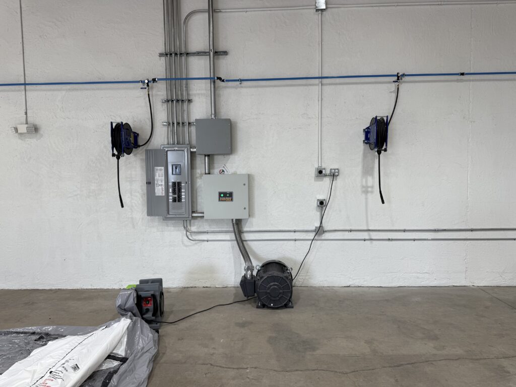 Safe pool equipment power work completed in a commercial space located in Gilbert