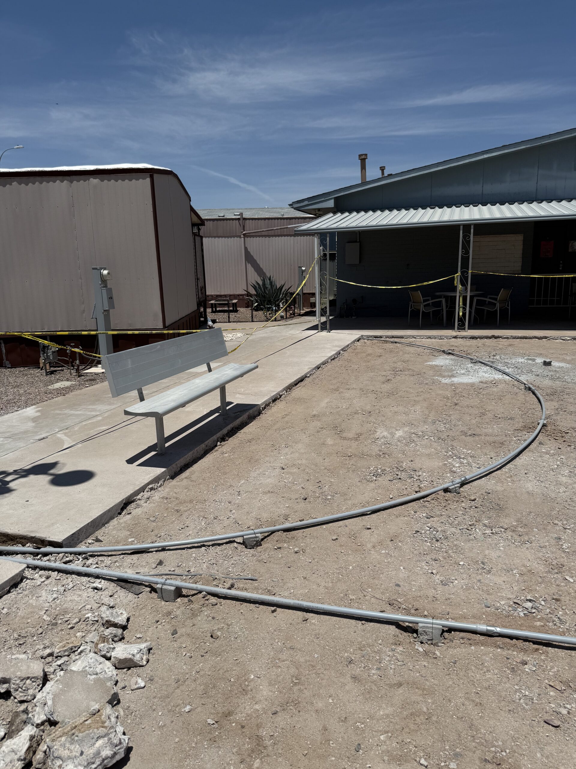 Precision pool equipment power work completed in a commercial space located in Queen Creek