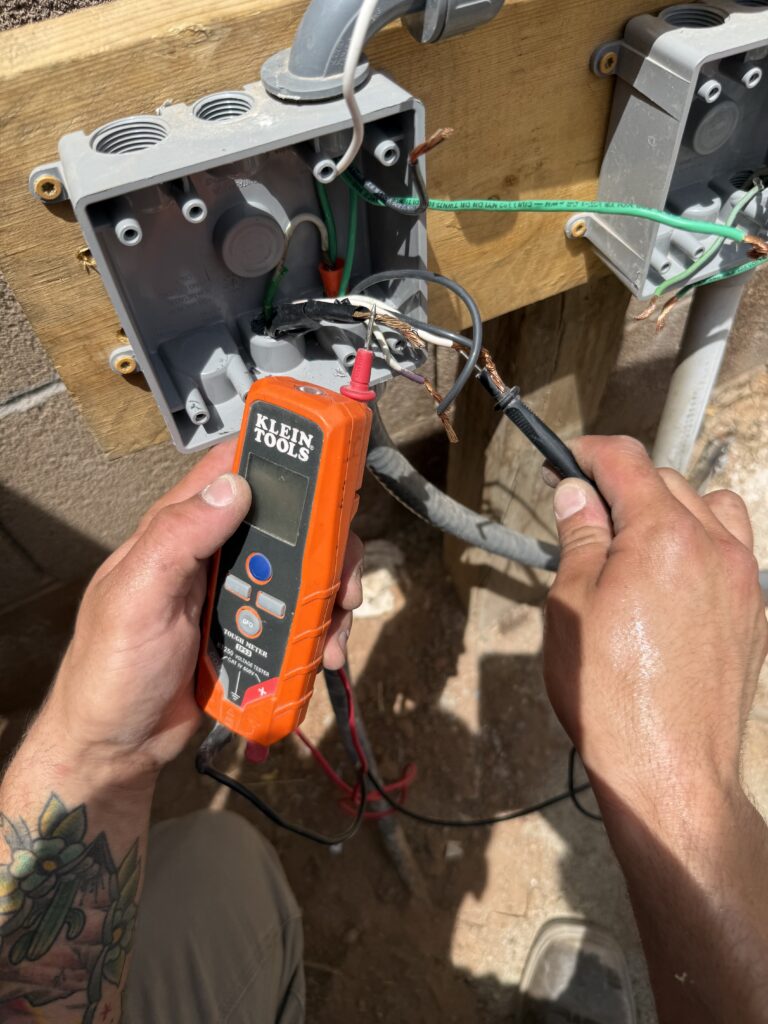 High-efficiency pool equipment power work completed in a interior space located in Paradise Valley
