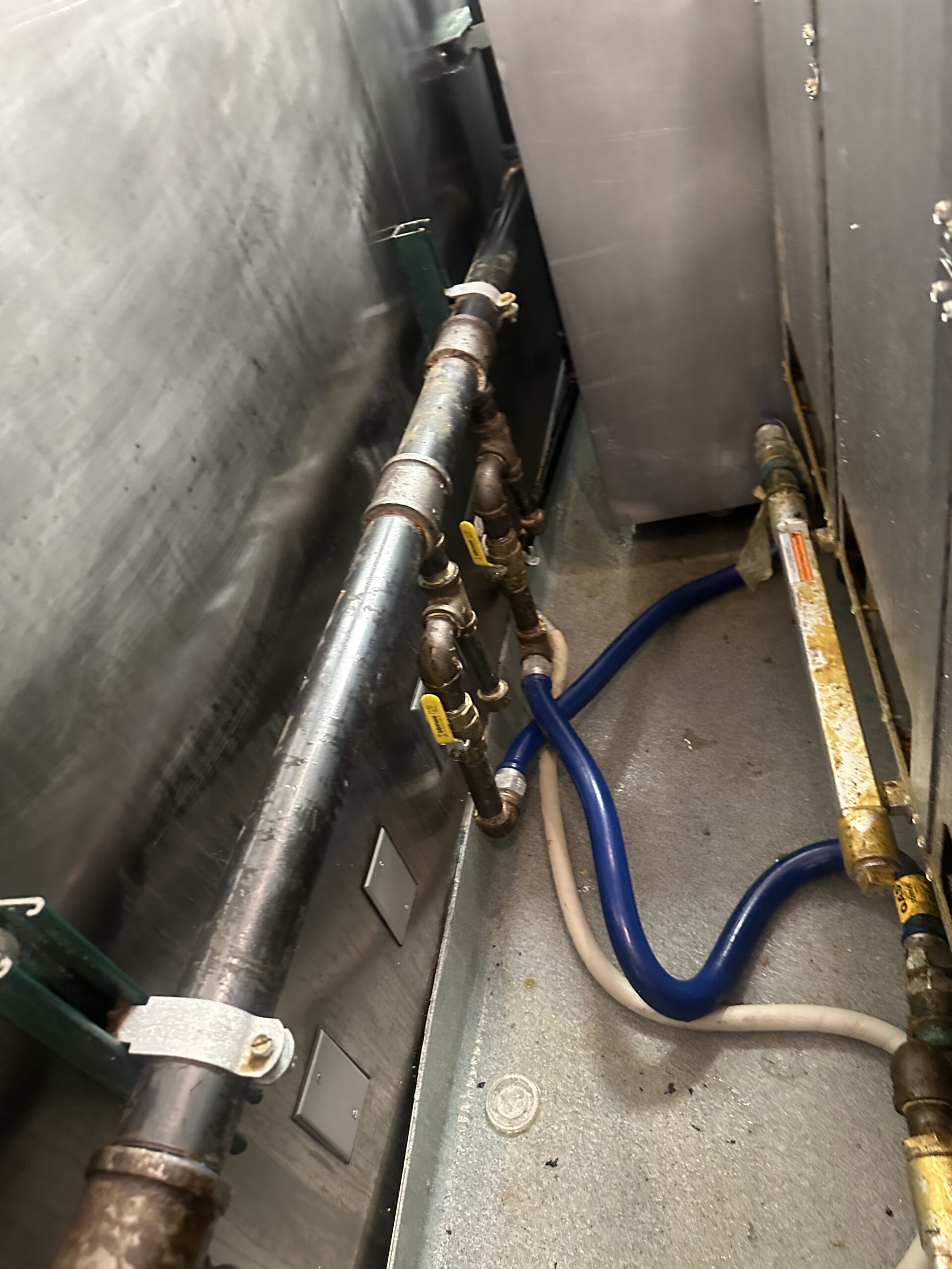 Detailed rough-in wiring work completed in a commercial space located in Queen Creek